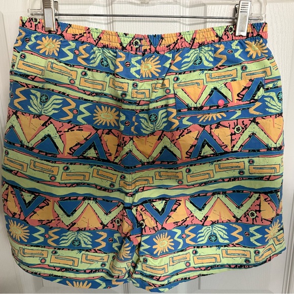 Patagonia Men's Baggies Shorts 5” High Hopes Geo: Salamander Green - Picture 2 of 6